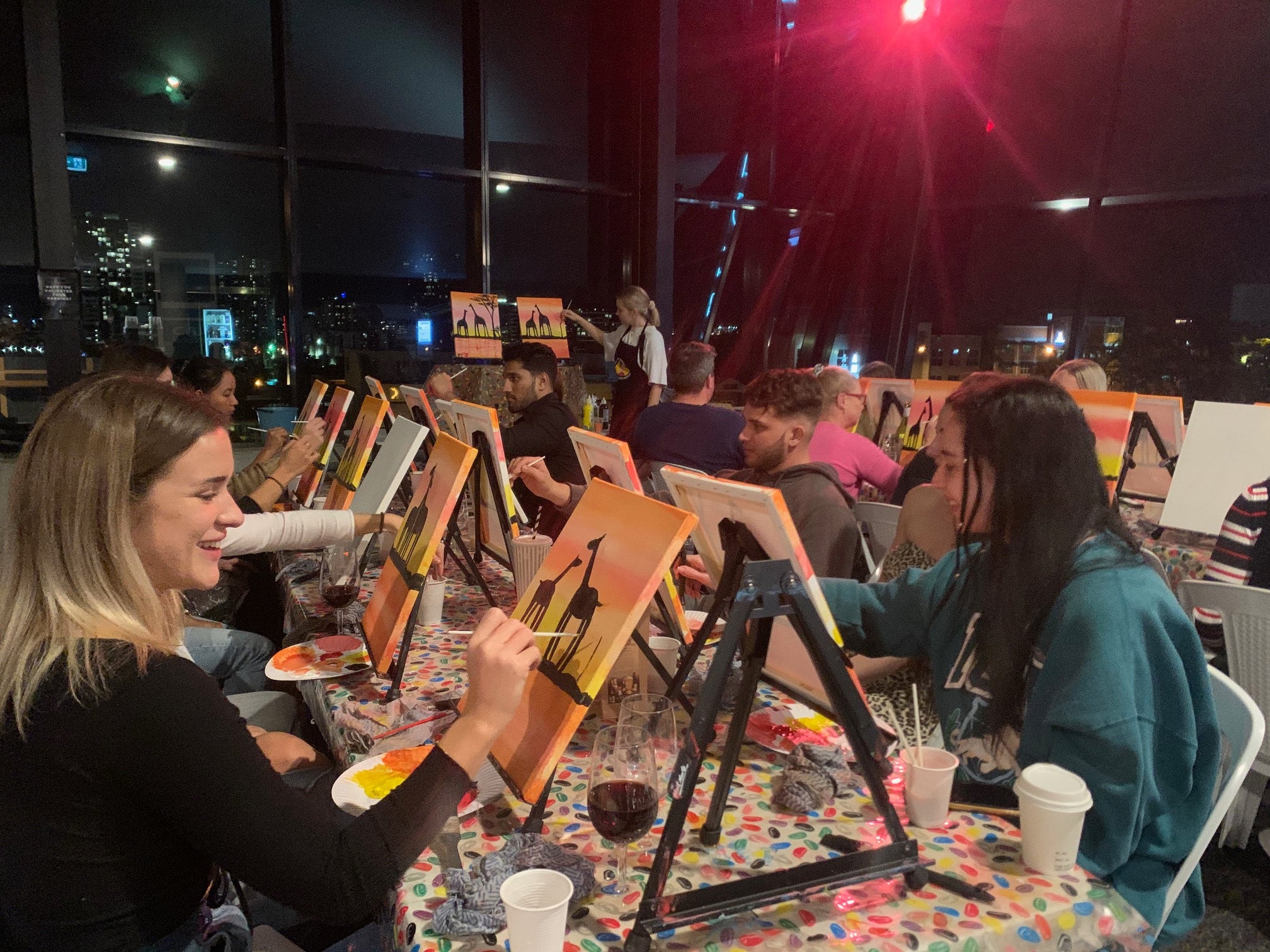 Paint and Sip Party Group | Wesley Taylor Art Studios